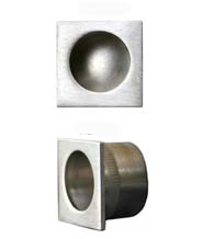 Contemporary Square Fingertip Edge Pull, AHI EP1273