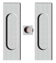 Contemporary Rectangle Pocket Door Passage Set, Reguitti SDK096PA