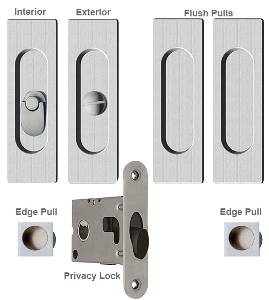 Rectangle Double Pocket Door Lock