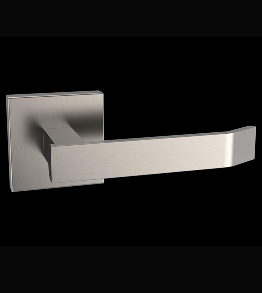 Satin Stainless Steel Lever Square Rose