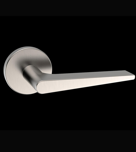 Modern Stainless Steel Wedge Door Leverset