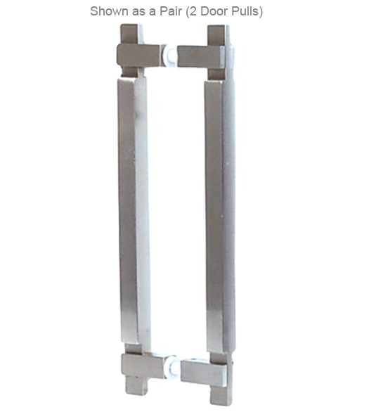Contemporary Square Stainless Door Pull