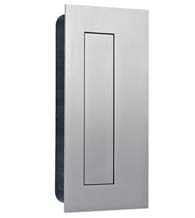 Stainless Steel Rectangular Flush Door Pull with Flush Cover, AHI SIG777-630