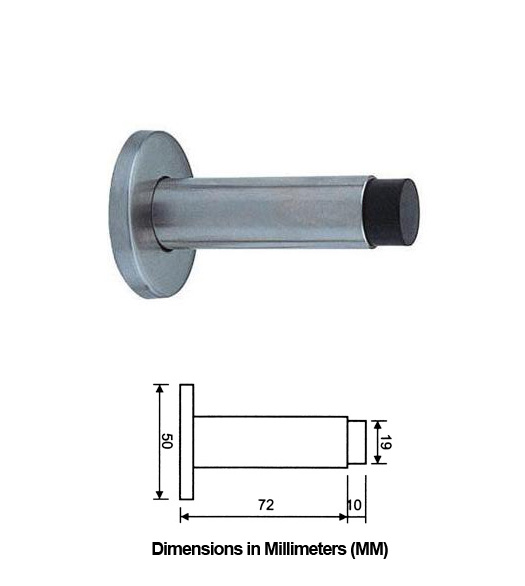 Contemporary Stainless Door Bumper