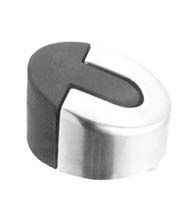 Stainless Steel Modern Dome Floor Mount Door Stop, AHI-SIG730