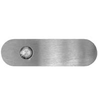 Satin Stainless Steel Oval Doorbell Button, AHI SIG762