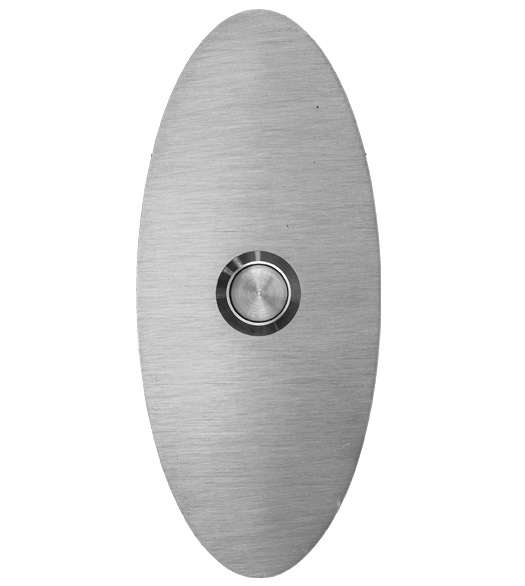 Satin Stainless Steel Egg Door Bell Button