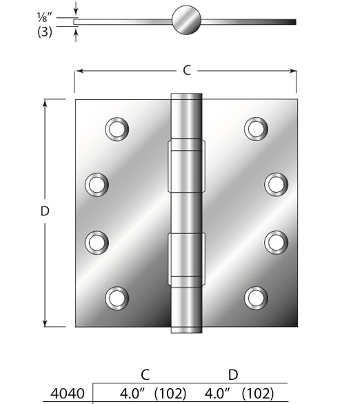 4 Stainless Steel Hinge Ball Bearings