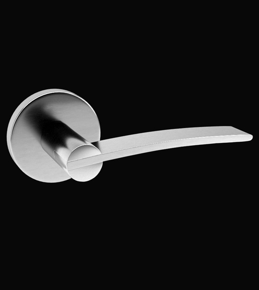 Sleek Stainless Steel Door Lever