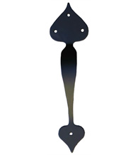 Heart Tip Cast Iron Garden Gate Pull, Acorn APEBP