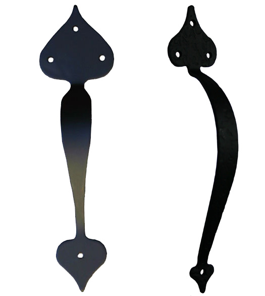 Cast Iron Heart Tip Lightweight Door Handle