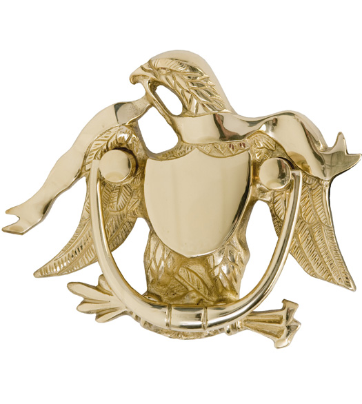 Solid Brass American Eagle Door Knocker