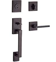 La Jolla Handleset with Square Rosette, Baldwin LAJ-CSR