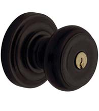 Emergency Exit Keyed Colonial Knob, Baldwin 5210