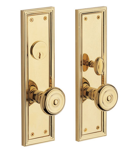 Solid Brass Nashville Mortise Entry Set