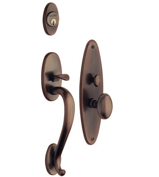 Oval Lexington Mortise Handleset