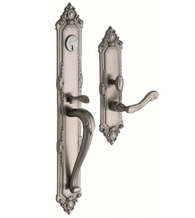Solid Brass Kensington Mortise Handleset, Baldwin 6950