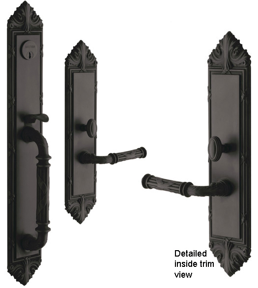 Ribbon and Reed Edinburgh Mortise Handleset