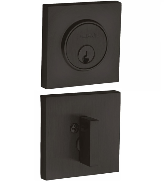 Modern Square Single Cylinder Deadbolt