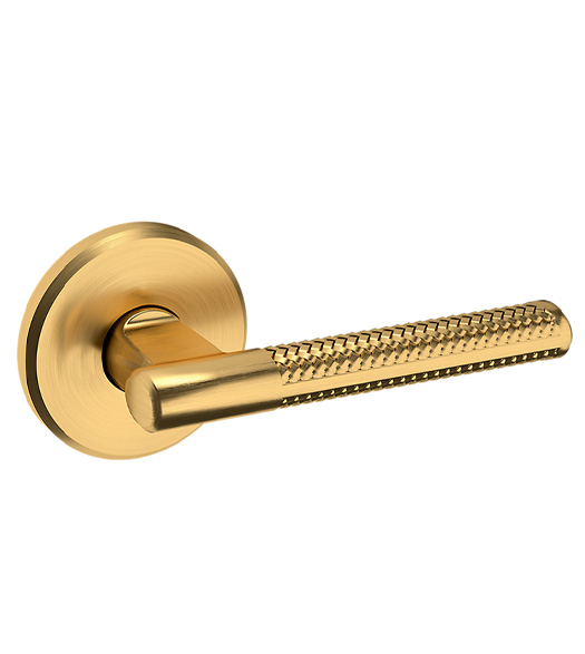 Solid Brass Basket Weave Lever