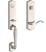 New Hampshire Handleset with Traditional Arched Escutcheon, Baldwin NEW-TAE