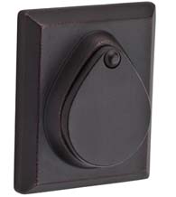 Rustic Square Deadbolt with Covered Cylinder, Baldwin RSD