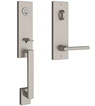 Seattle Handleset with Contemporary Square Escutcheon, Baldwin SEA-CQE