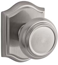 Traditional Half-Round Knob with Arched Rose, Baldwin TRA-TAR