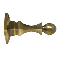 3-1/2 Decorative Baseboard Door Stop, Deltana BDH35