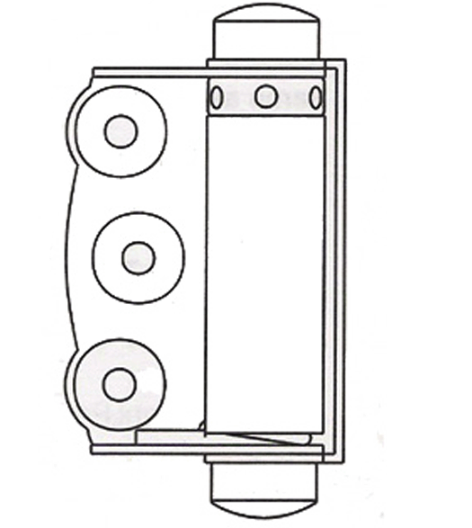 2-3/4 Inch Half Surface Screen Door Hinge