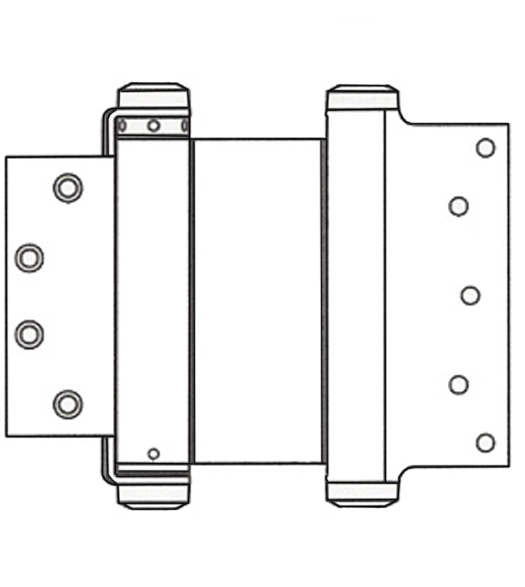 8 x 4 1/2 Template Mortise Spring Hinge