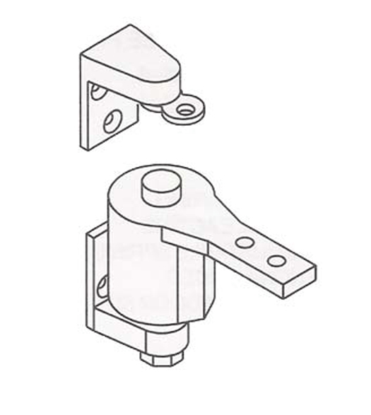 Surface Mount Gravity Door Pivot