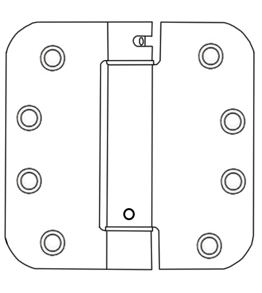 Bommer 4 x 5/8 Radius Spring Hinge