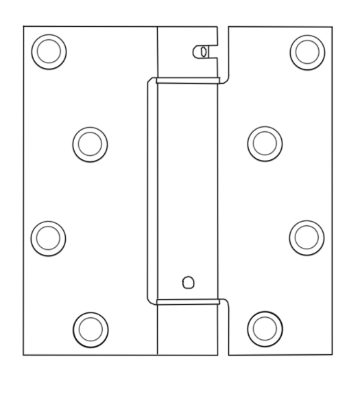 4 x 3-3/4 Peachtree Door Spring Hinge