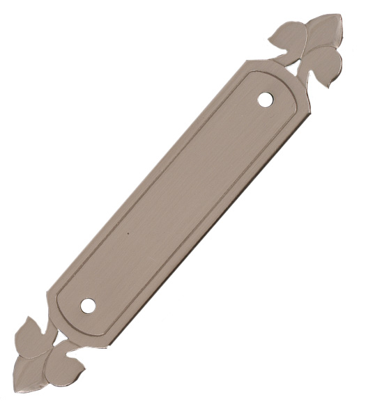 Backplate with Fleur-De-Lis Ends