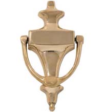 Regency Door Knocker, Brass Accents A03-K4014