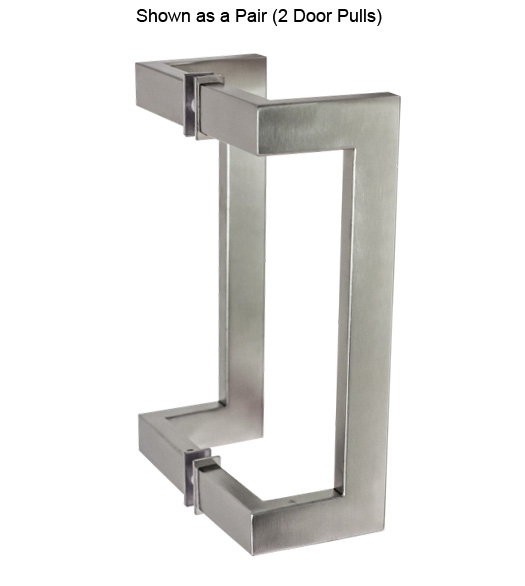 10 Stainless Rectangular Offset Pulls