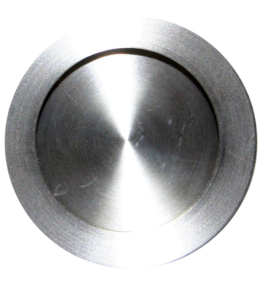 Round Satin Stainless Steel Pocket Door Pull