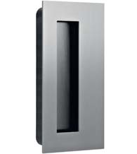 Stainless Steel Flush Pull With Offset Finger Grab