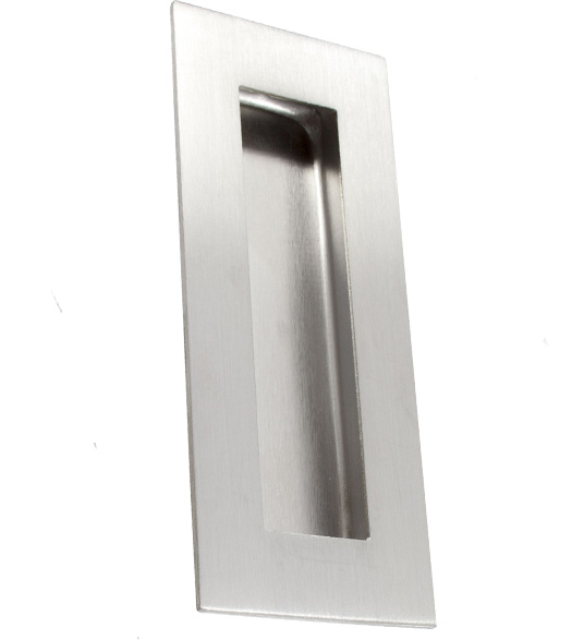 Satin Stainless Steel Rectangular Flush Pull