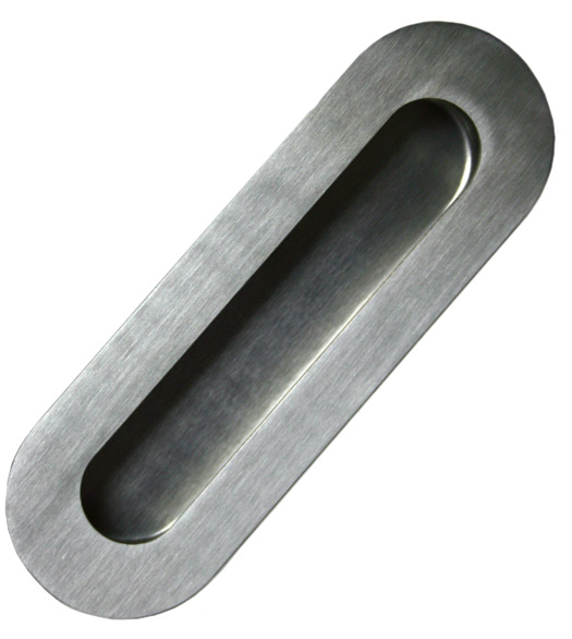 Oval Stainless Steel Flush Pull