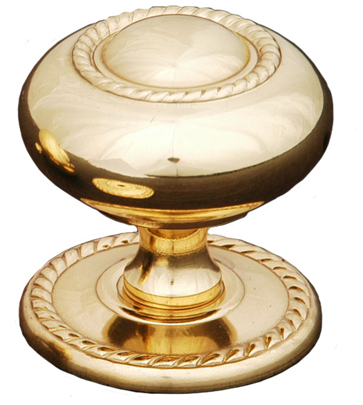 Rope Knob with Detailed Back Plate