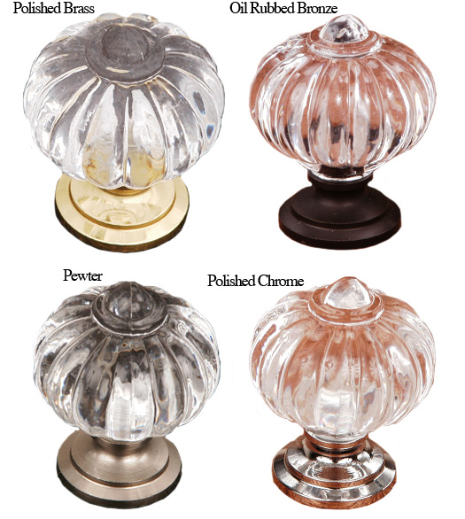 Clear Melon Cabinet Door Knob