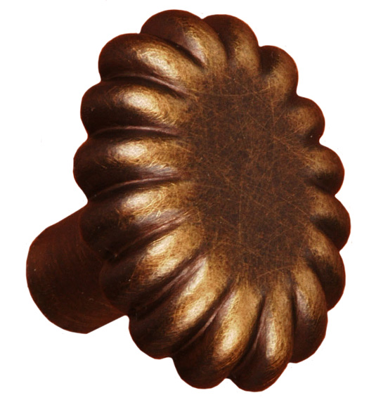 Melon Solid Brass Cabinet Knob