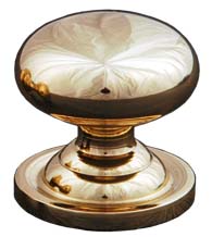 1-1/4 Inch Diameter Solid Brass Cabinet Knob, RK International CK-3217-AT