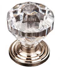 Diamond Cut Acrylic Cabinet Door Knob, RK International CK-3AC