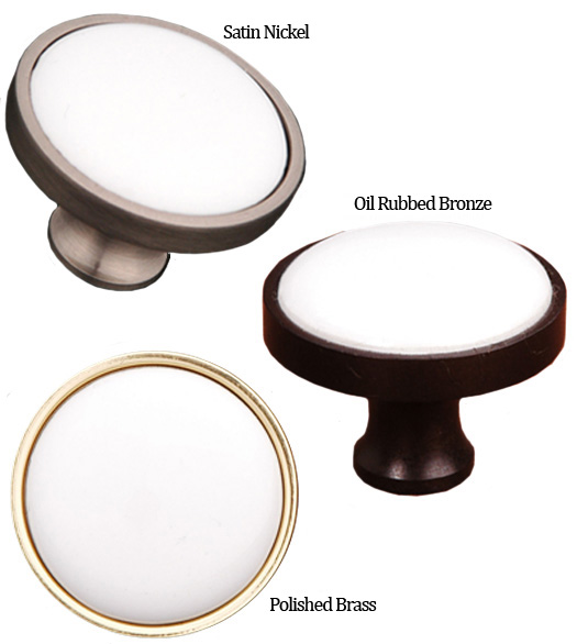 Simple Porcelain Cabinet Knob