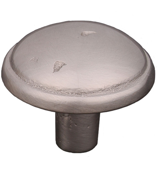 Distressed Mushroom Knob with Ring Edge