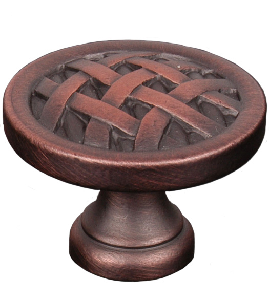 Cross-Hatched Cabinet Knob