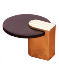 Deco Cabinet Knob With Polished Brass Accent, RK International CK-9220